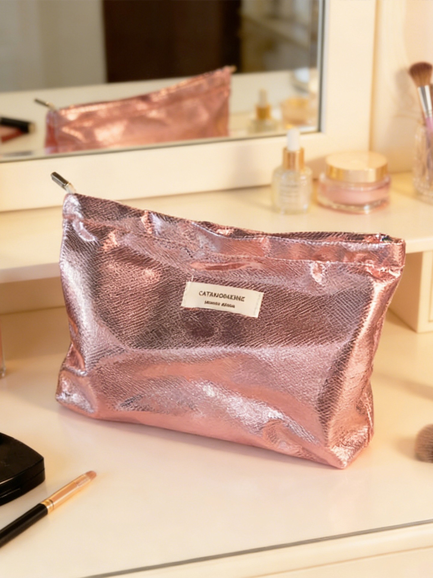 Sequin Detail Makeup Bag