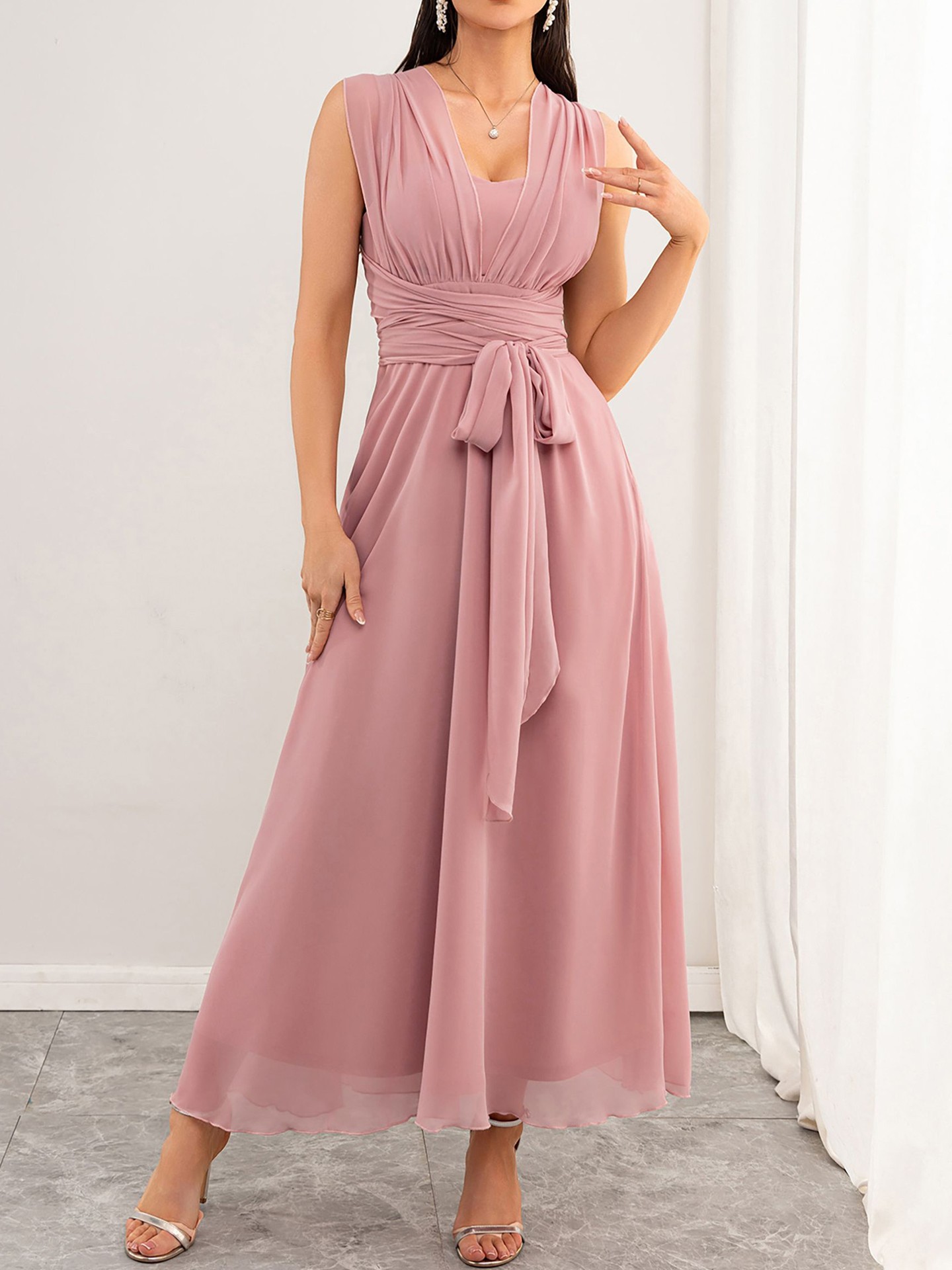 Chiffon A-Line Dress