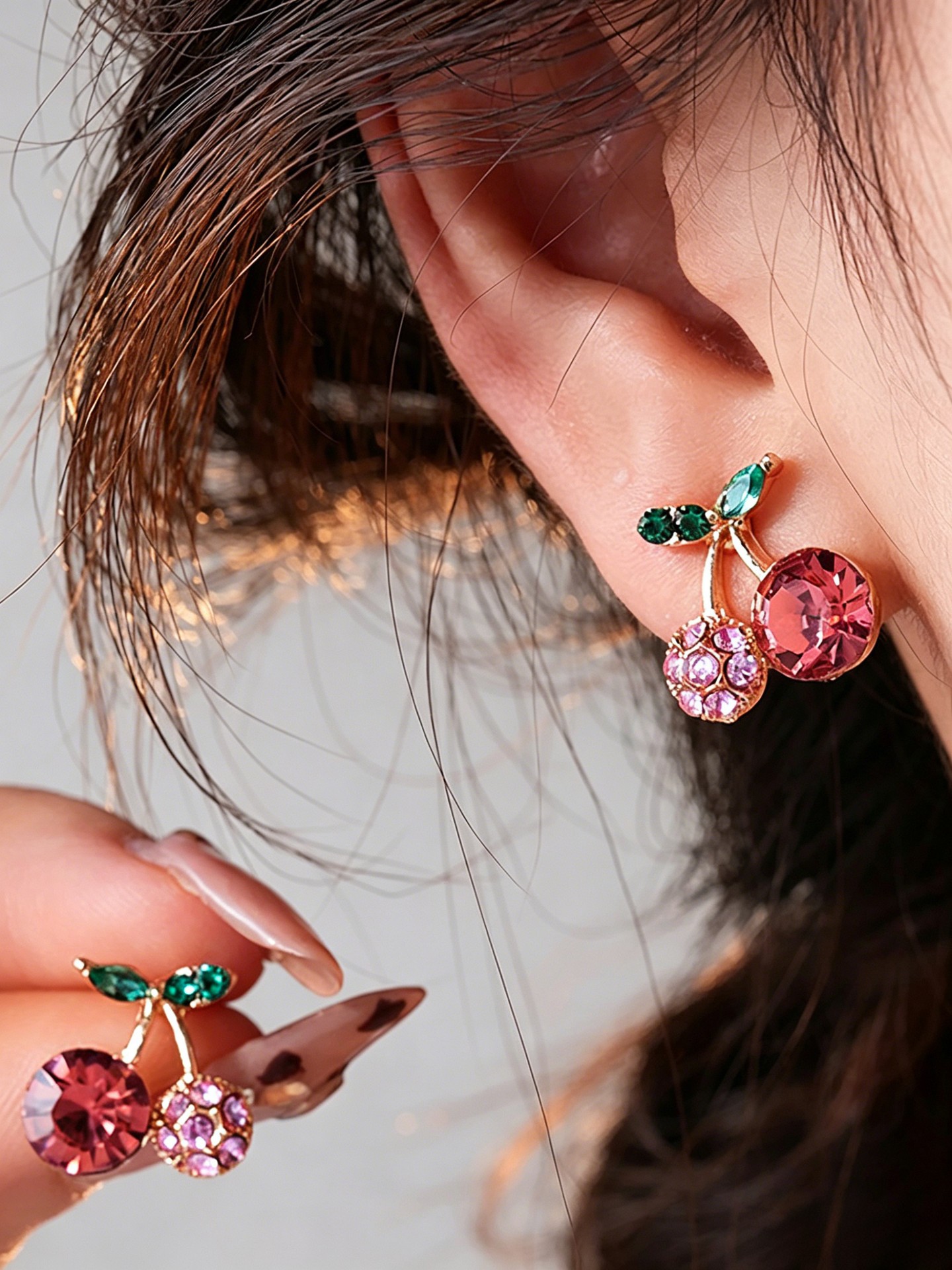Round Stud Earrings