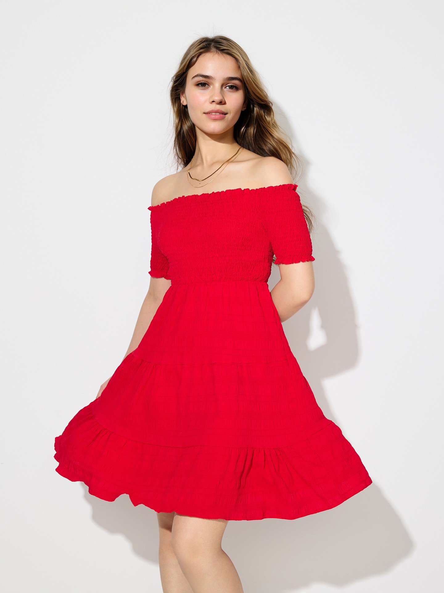 Smocking A-Line Dress