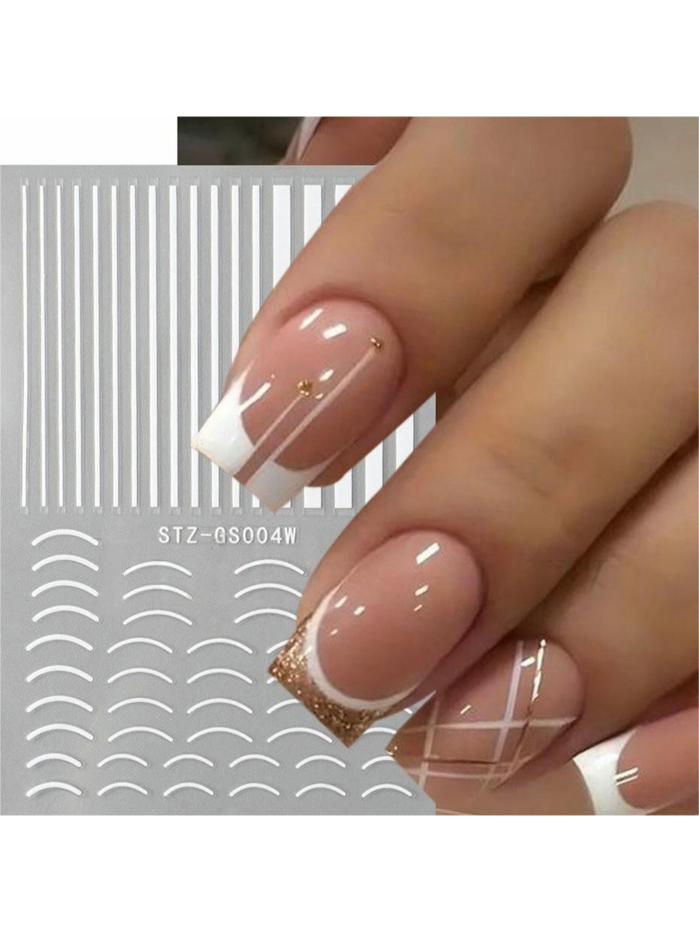 1pcs Geometric Nail And Body Art