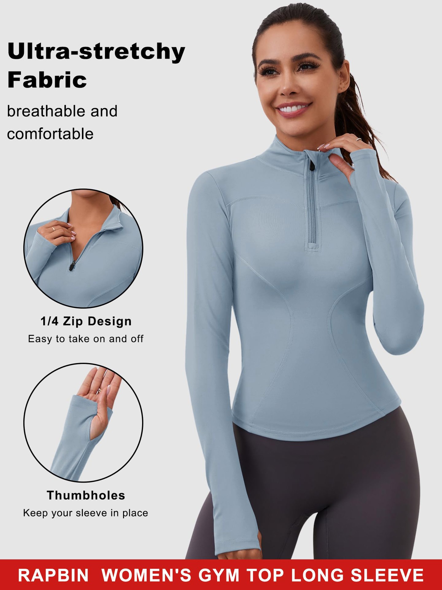 Decorative Zipper Sports Sweatshirt