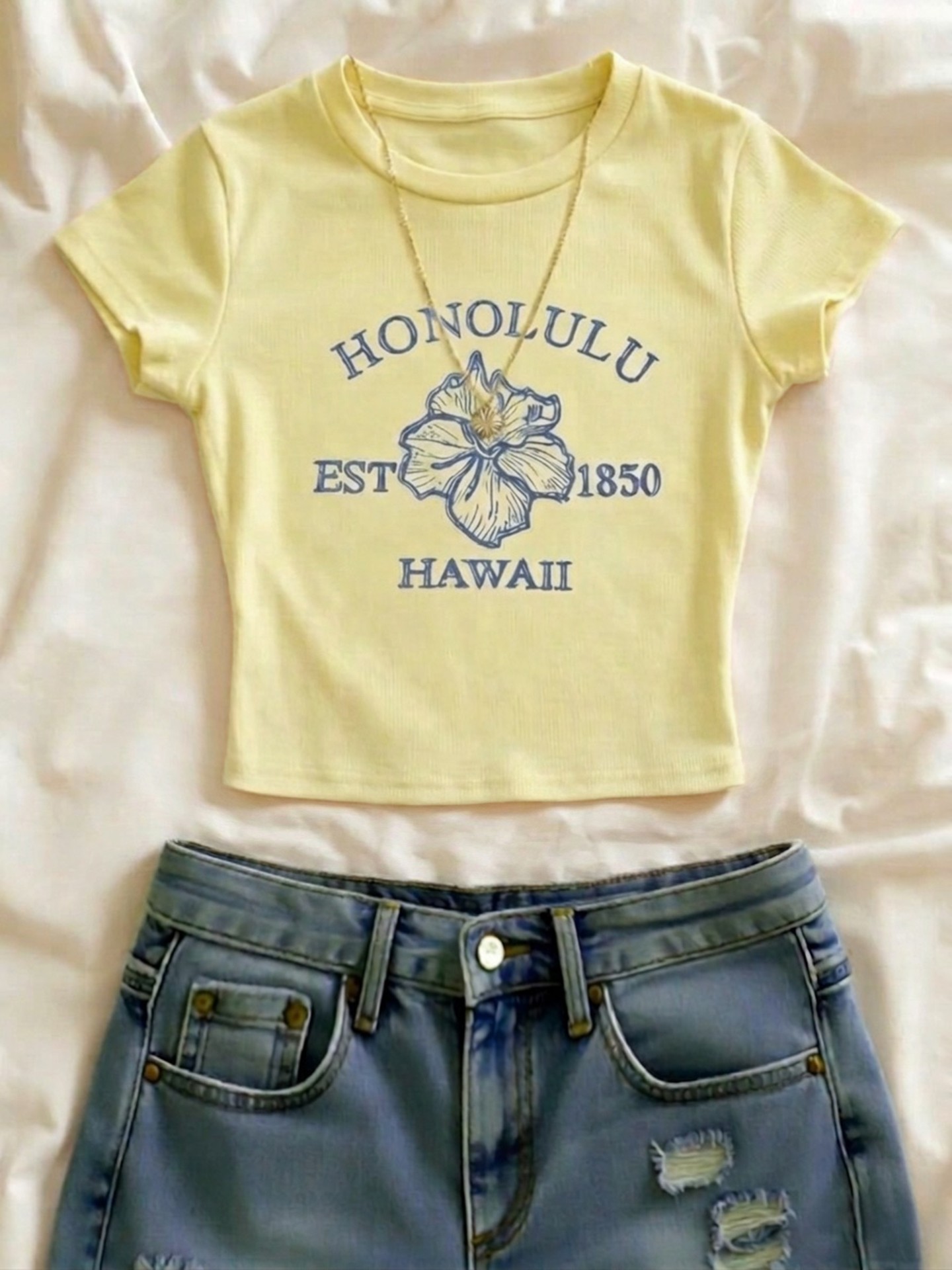 Summer Vacation Graphic Print T-Shirt