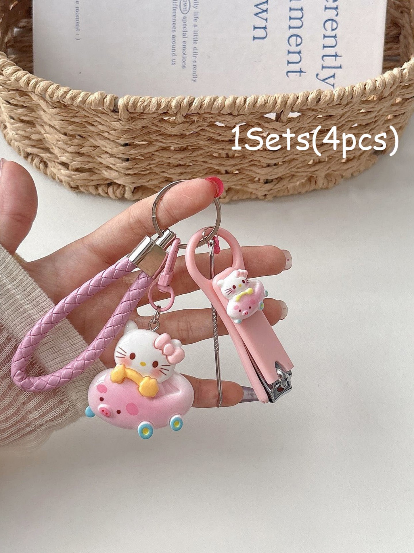 1Set(4Pcs) 3D-Animal Nail Cutter