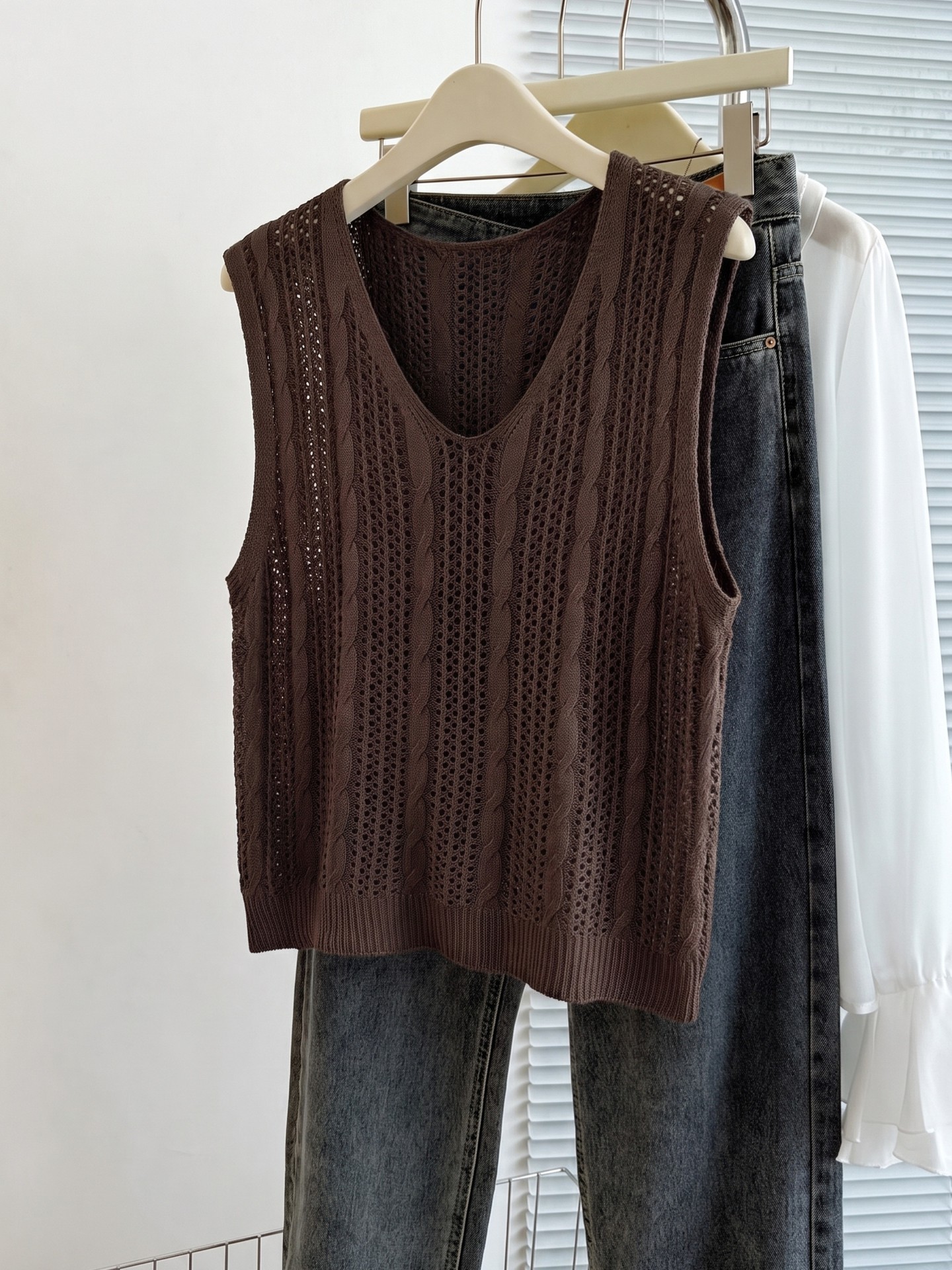 Crochet Knit Top