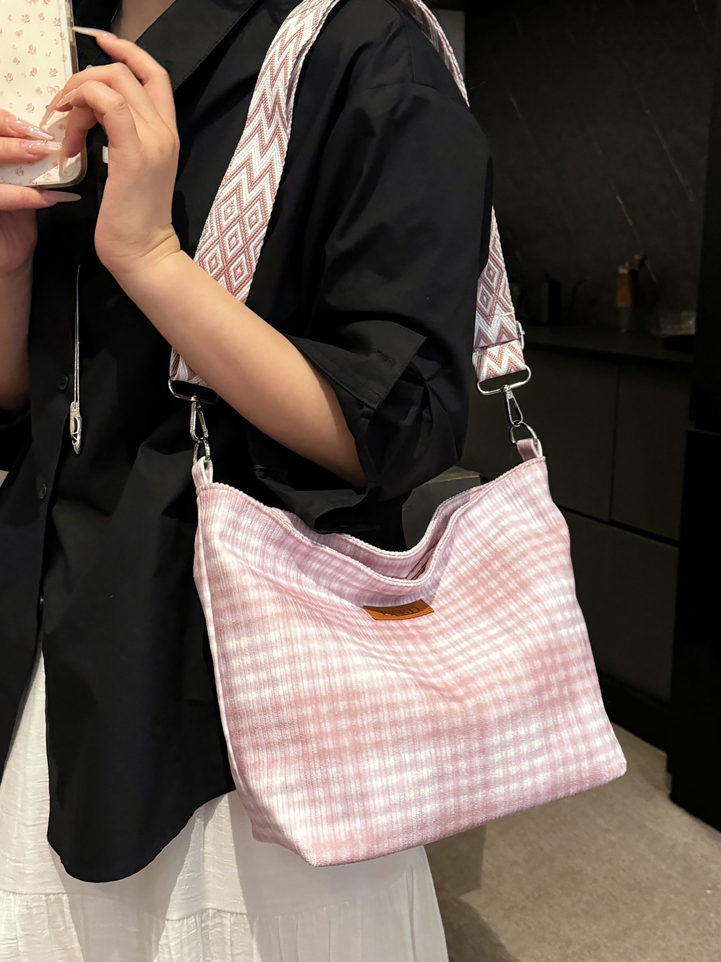 Patched Crossbody Bag