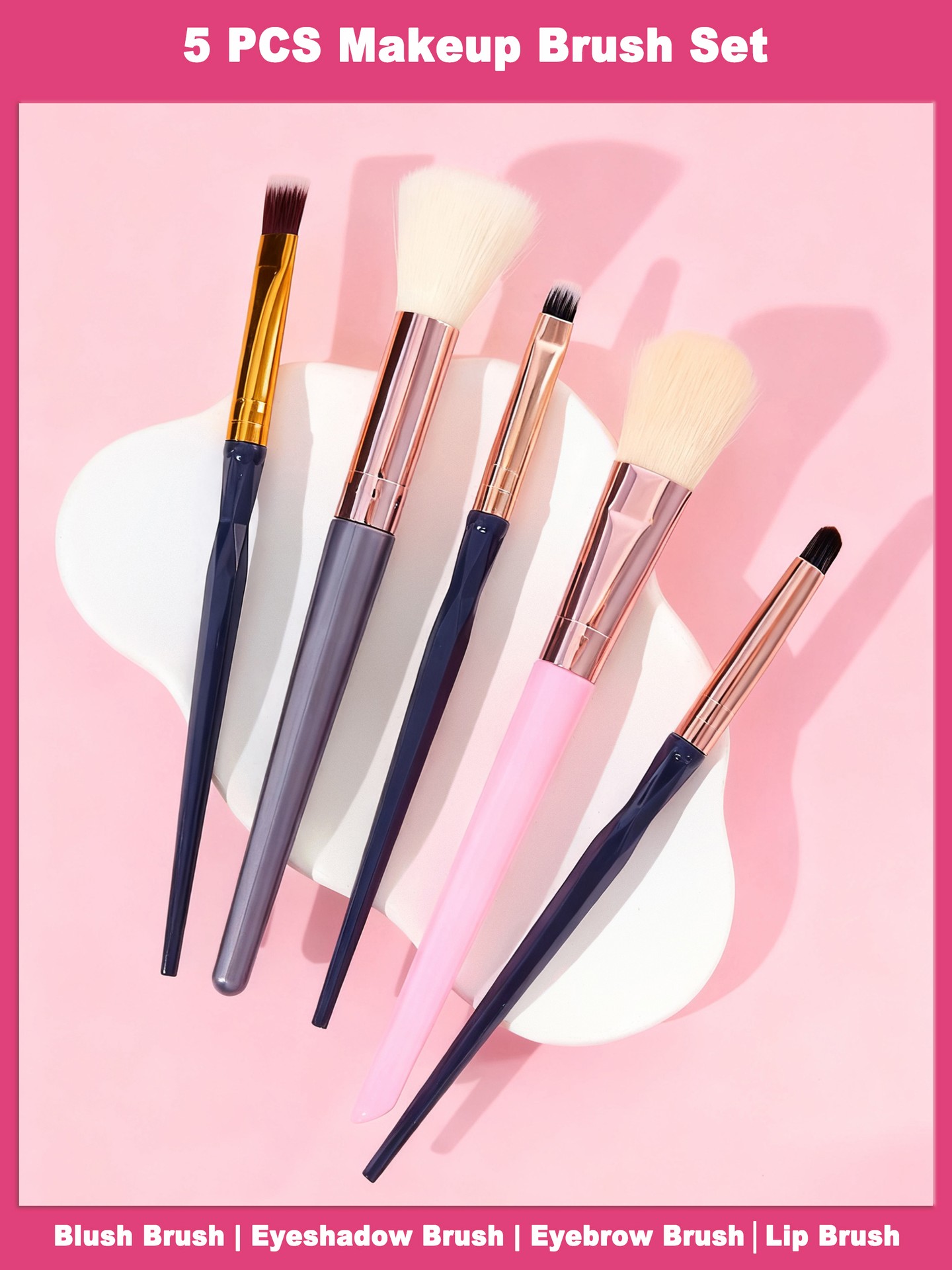 5pcs Makeup Brush Set