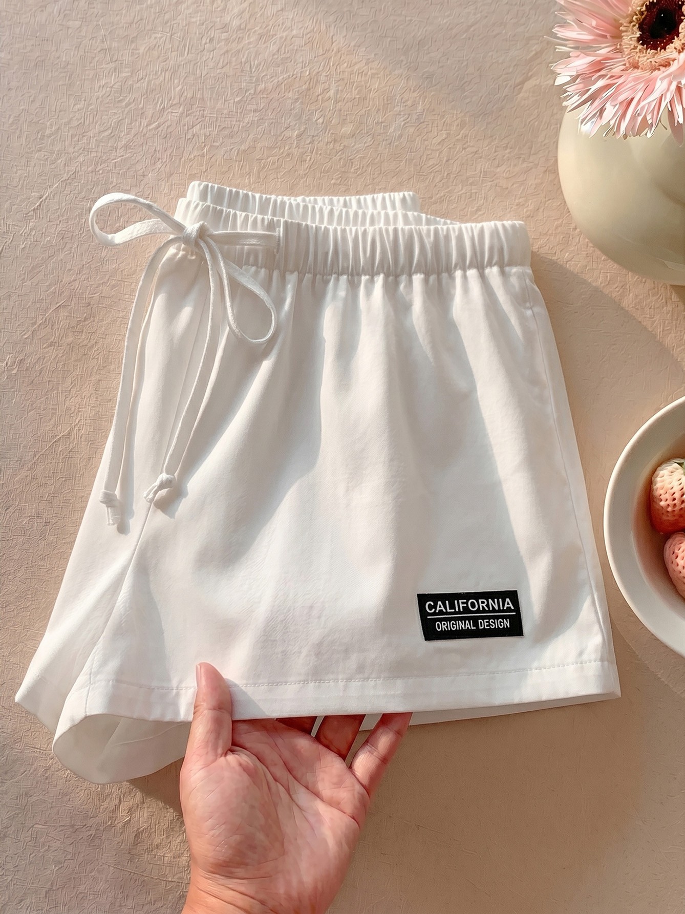 Elastic Wide leg Shorts