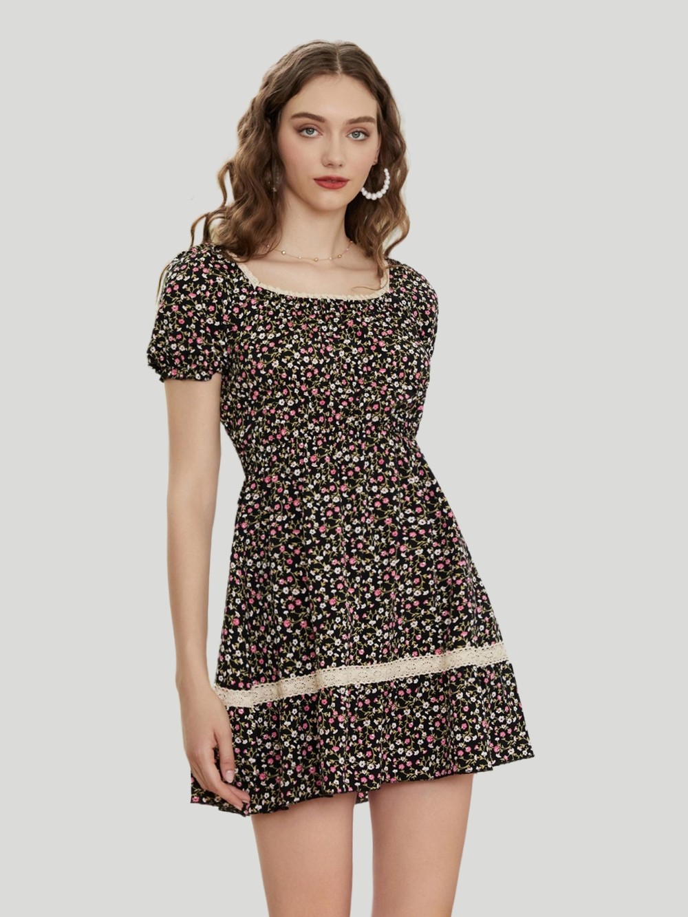 Blocking A-Line Dress