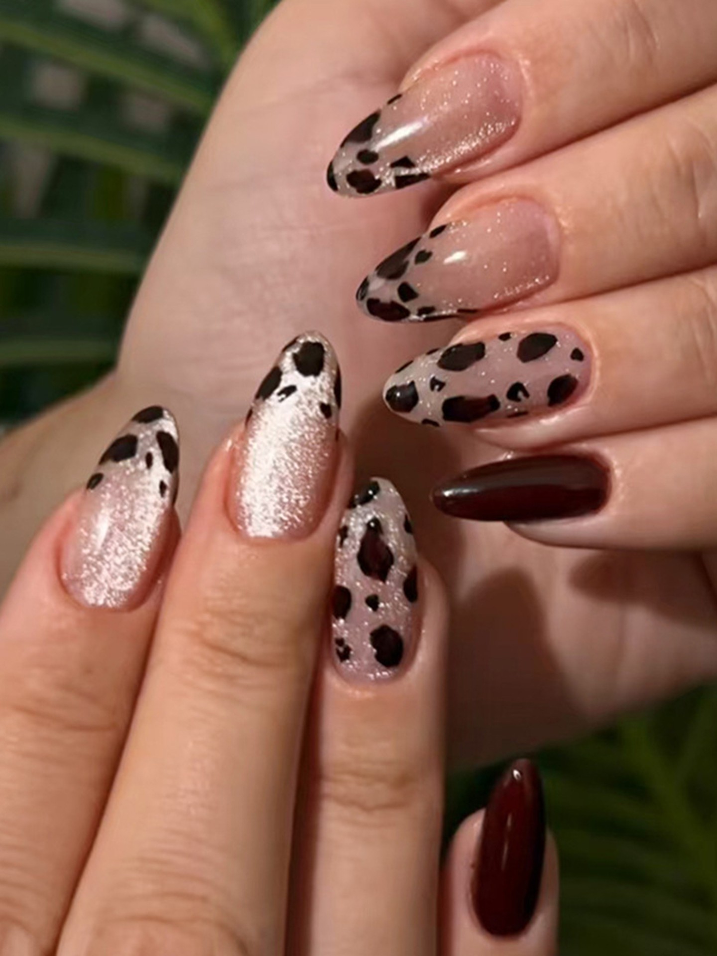Leopard Artificial Nails