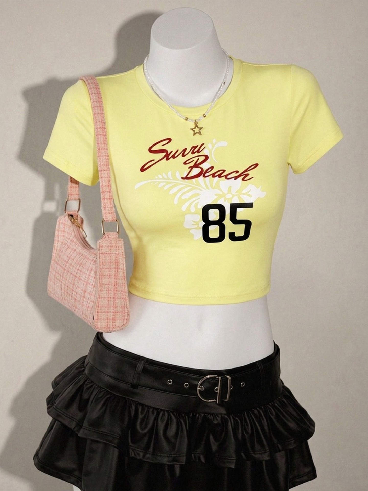 Number Print Pullover T-Shirt