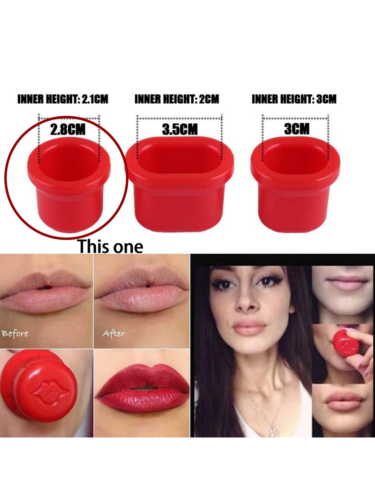 1pcs Round Lip Enhancement Tool