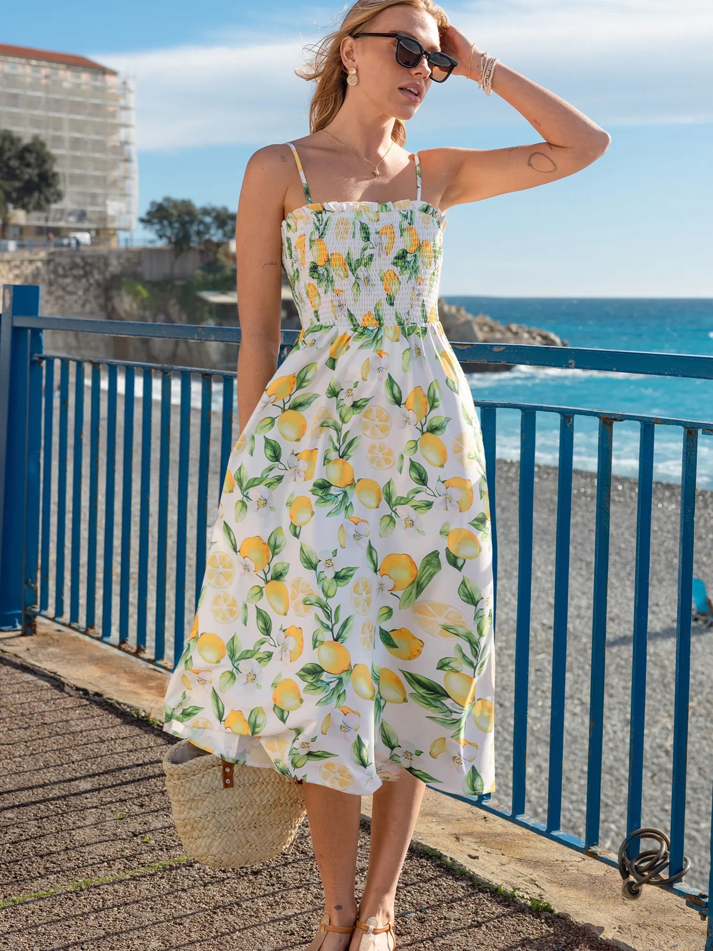 Smocking A-Line Dress