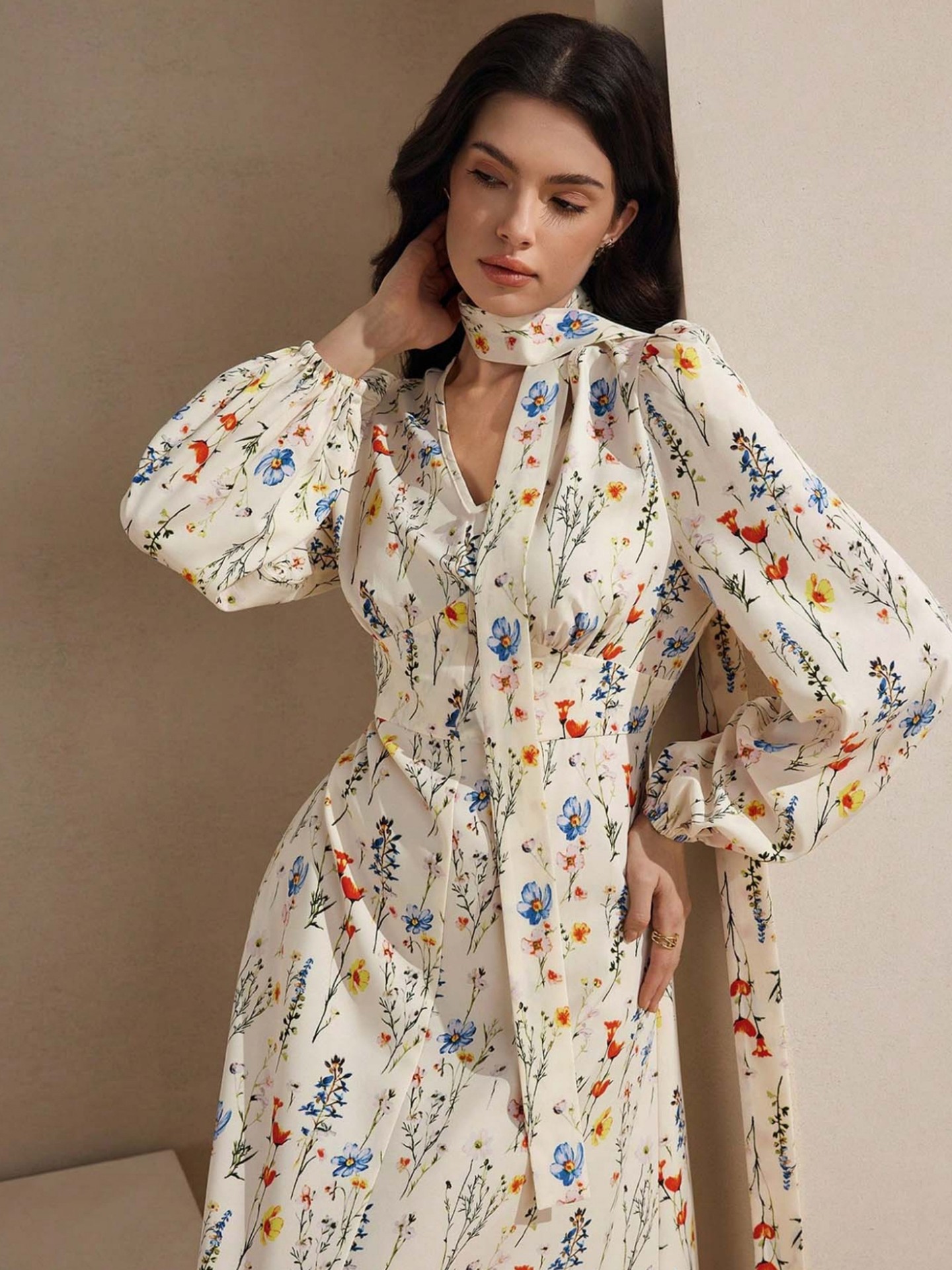 Scarf A-Line Dress