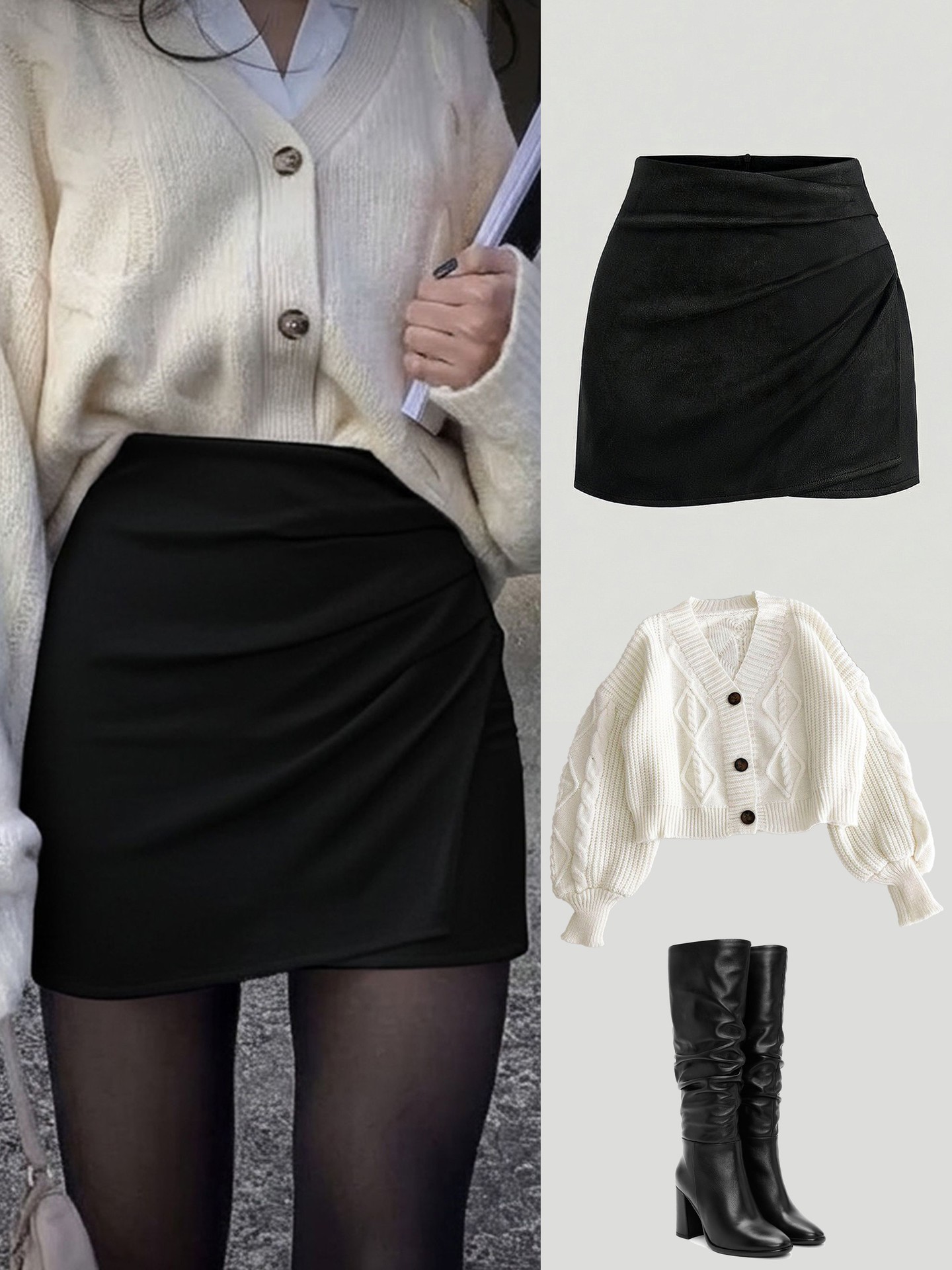 High-Waisted Ruched Bodycon Mini Suede Skirt