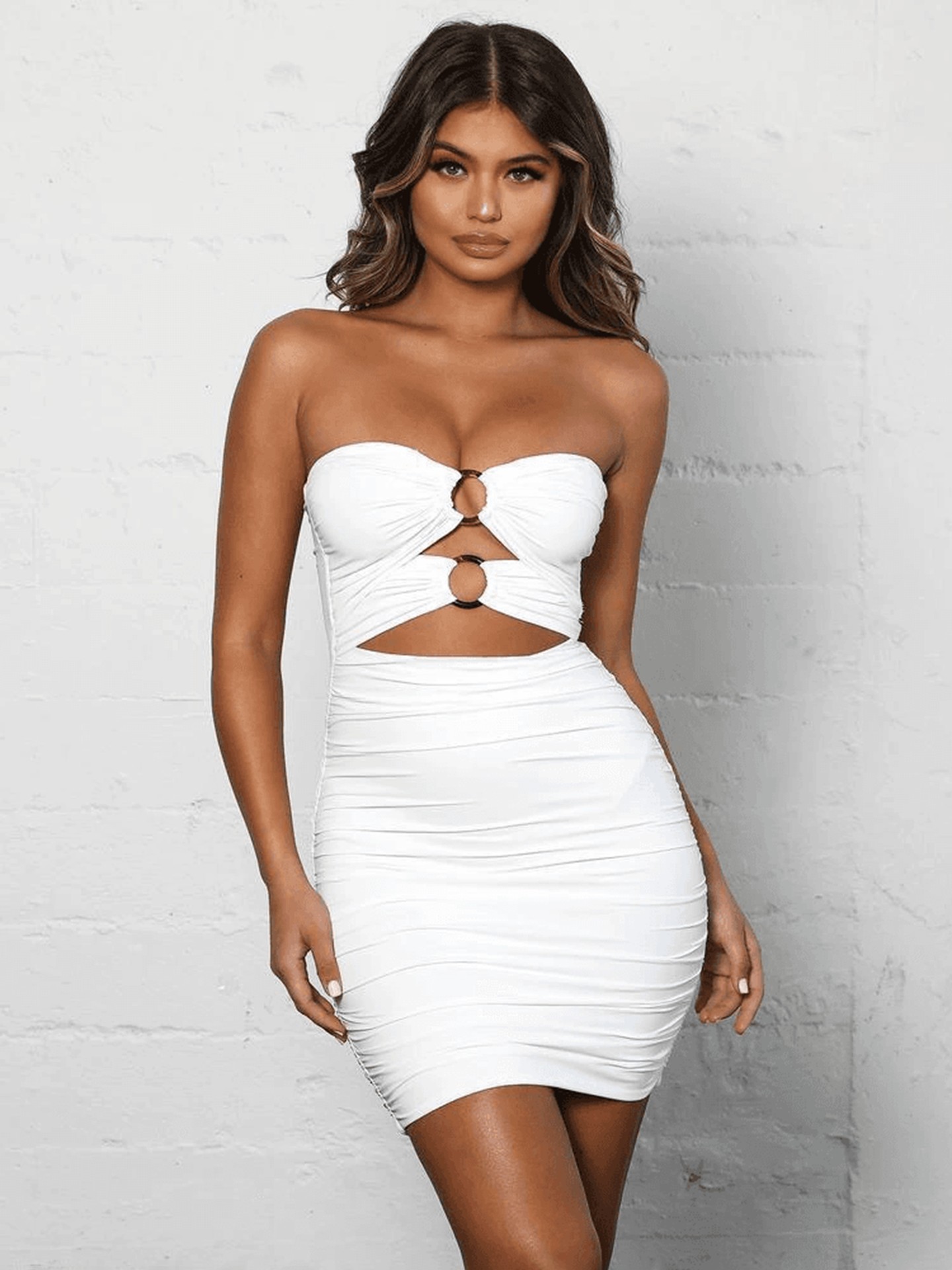Openwork Bodycon Dress