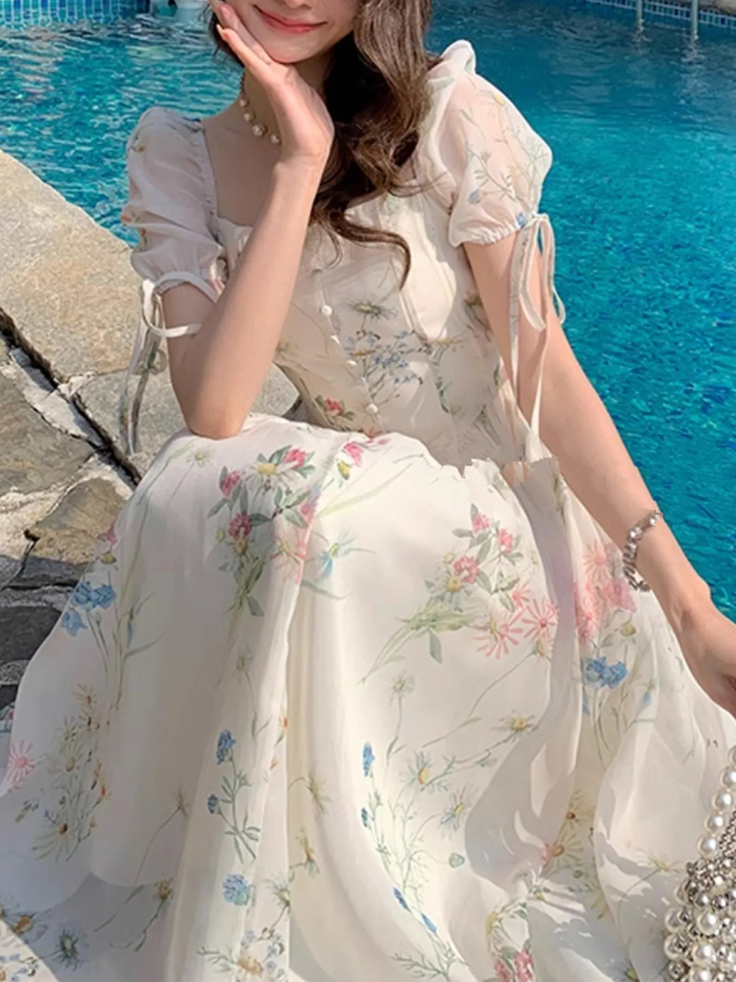 Tie Up A-Line Dress | Savana