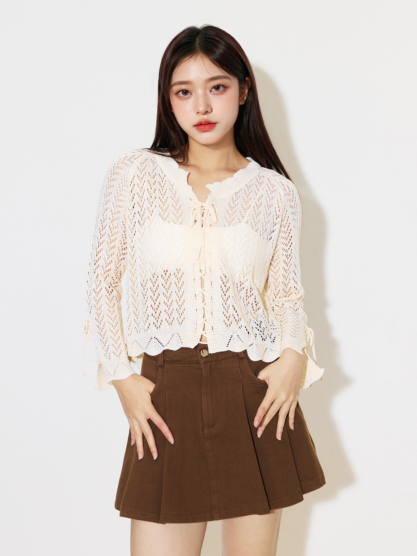 Openwork Knit Cardigan