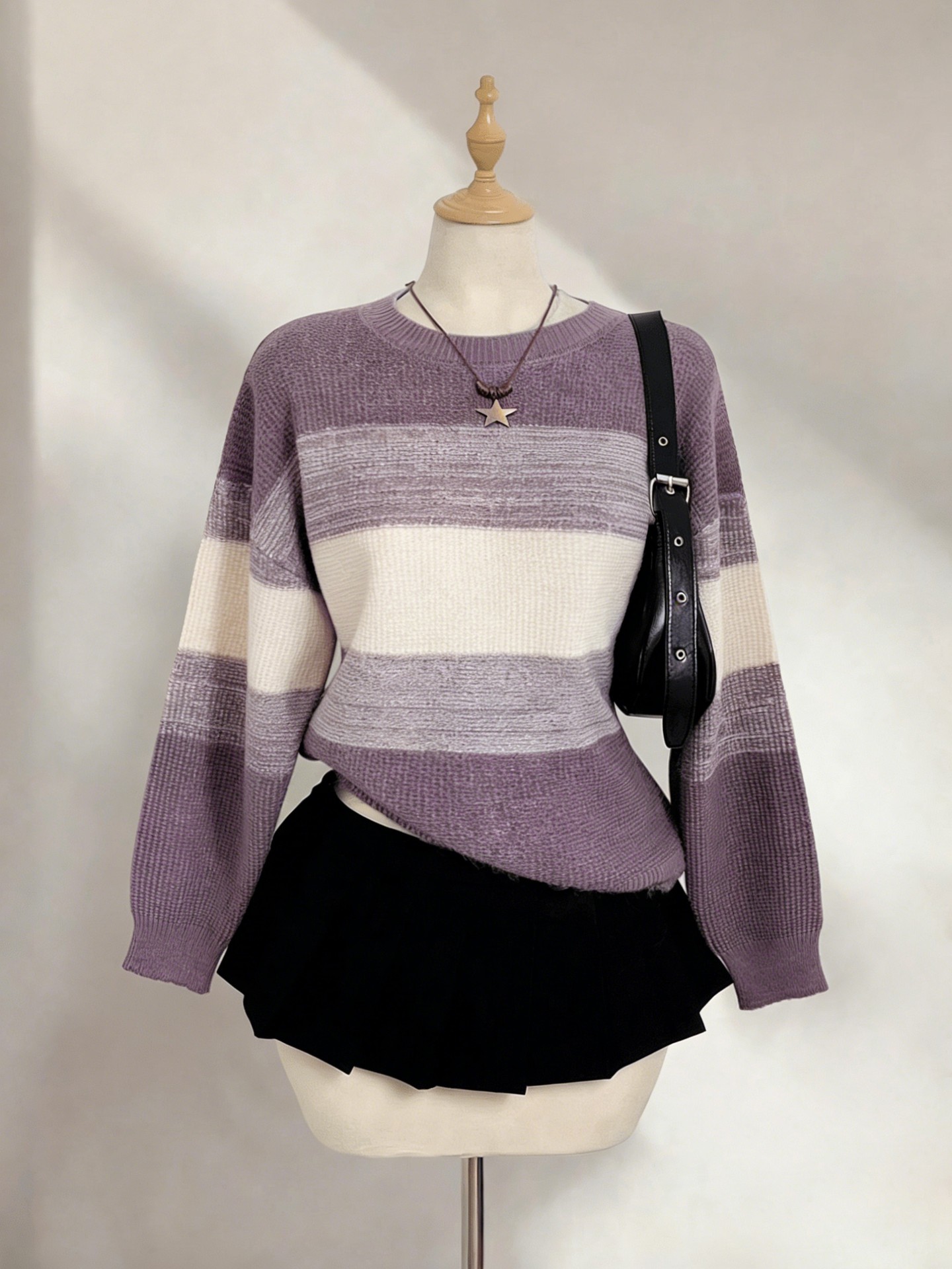 Jacquard Knit Pullover