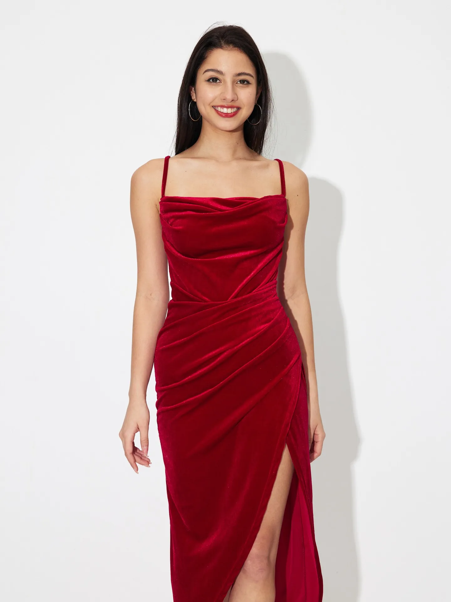 evening off the shoulder dresses A-Line Velvet Black Long Prom Dress, Black Long D – shopluu Size:EU 44 / US 10.5-11 Shown in Midnight Navy EE-MM Misty Rose Tulle Maxi
