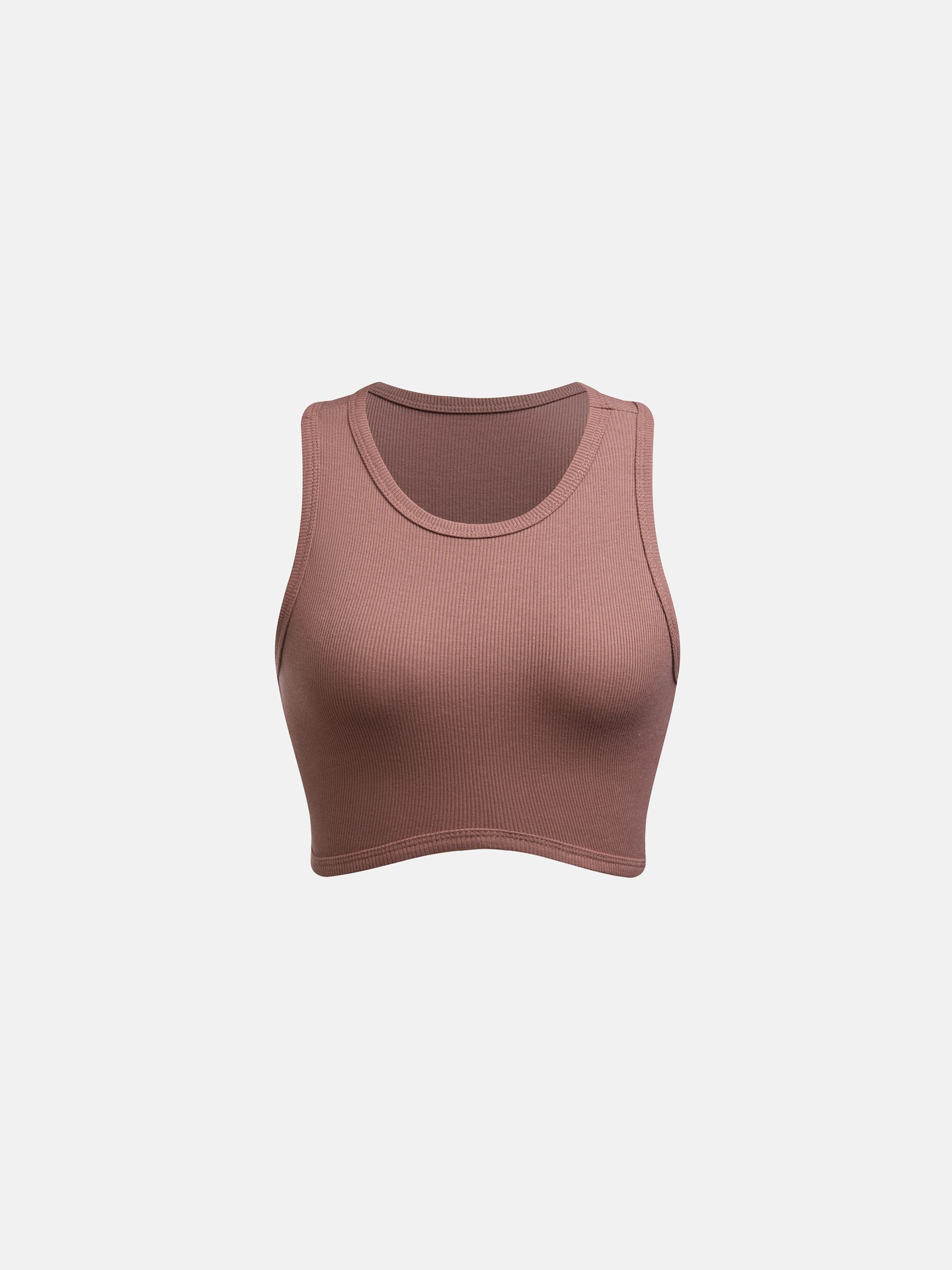 Studio-to-Street Rib-Knit Crop Tank Top