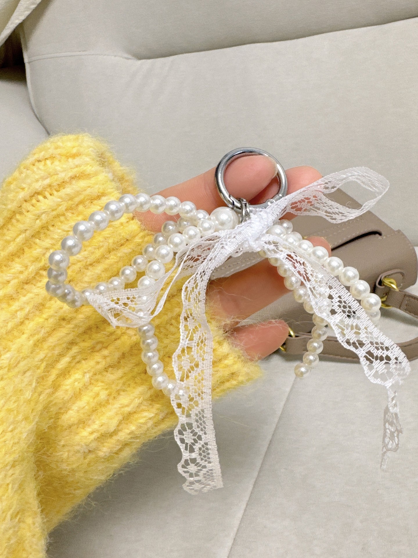 Pearl Bag Charm