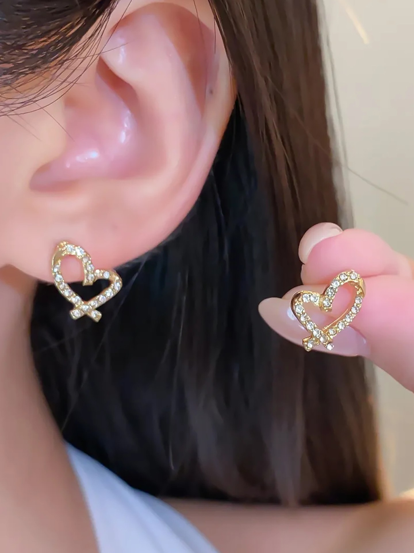 Heart Stud Earrings