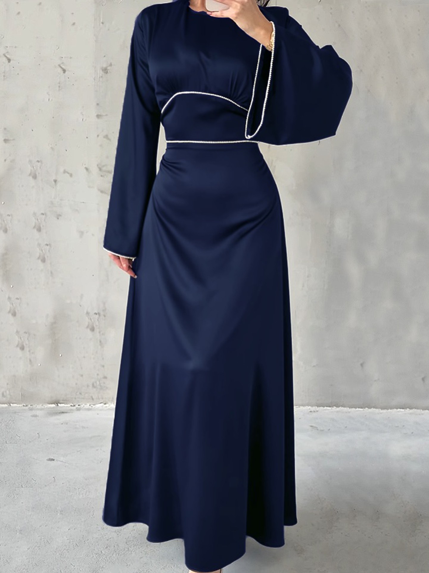 Tailored Royal Midi Gown