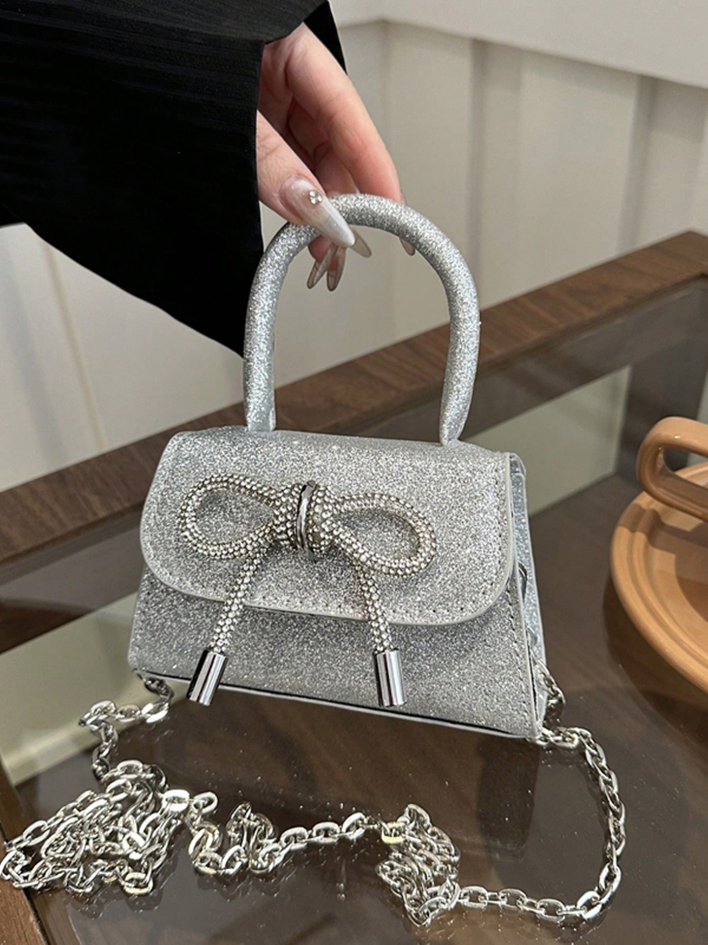 Rhinestone Crossbody Bag