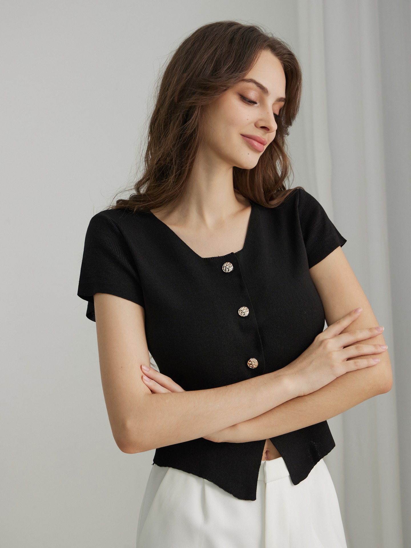 Pocket Knit Top