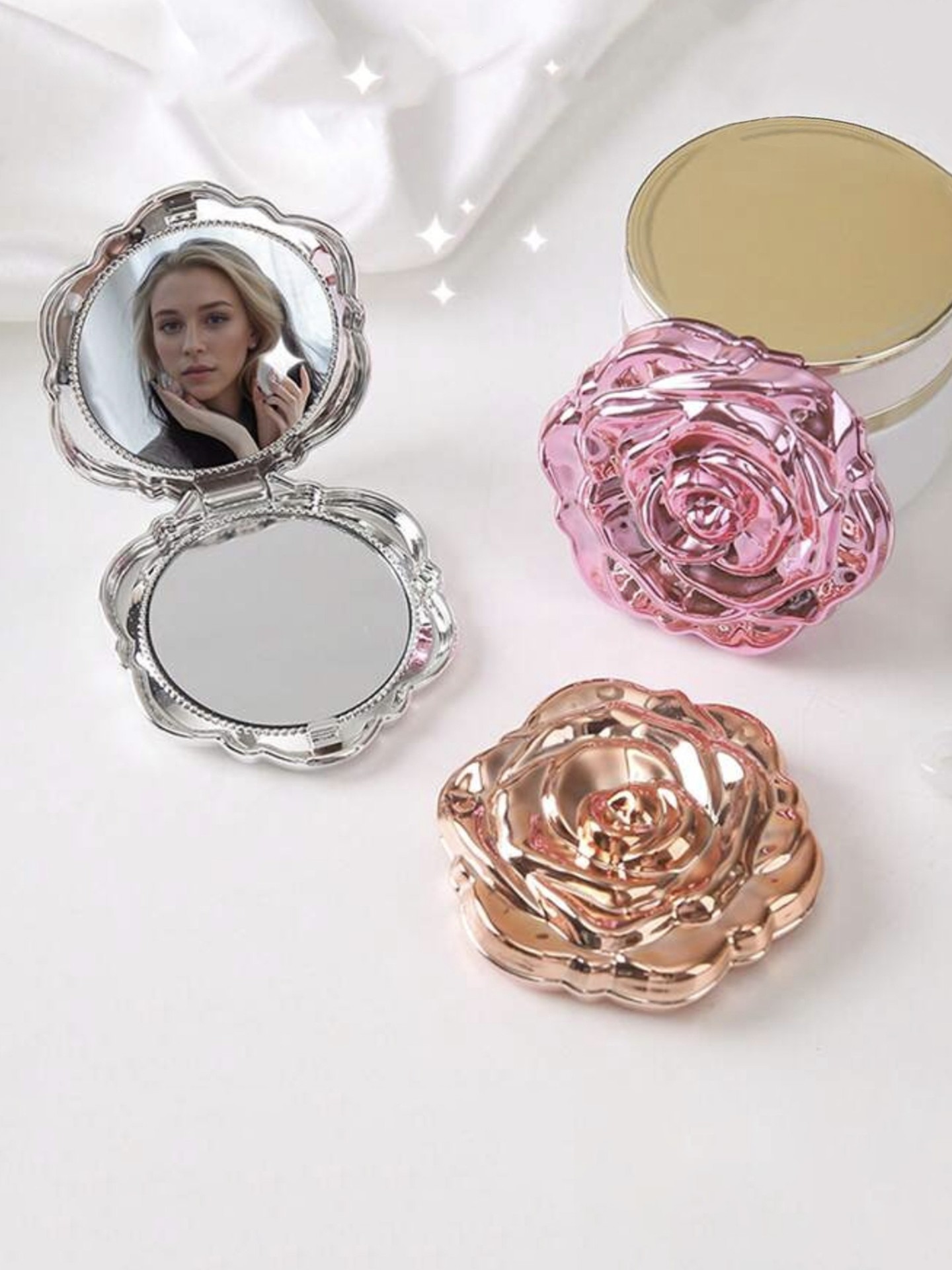 Flowers Makeup Mirror