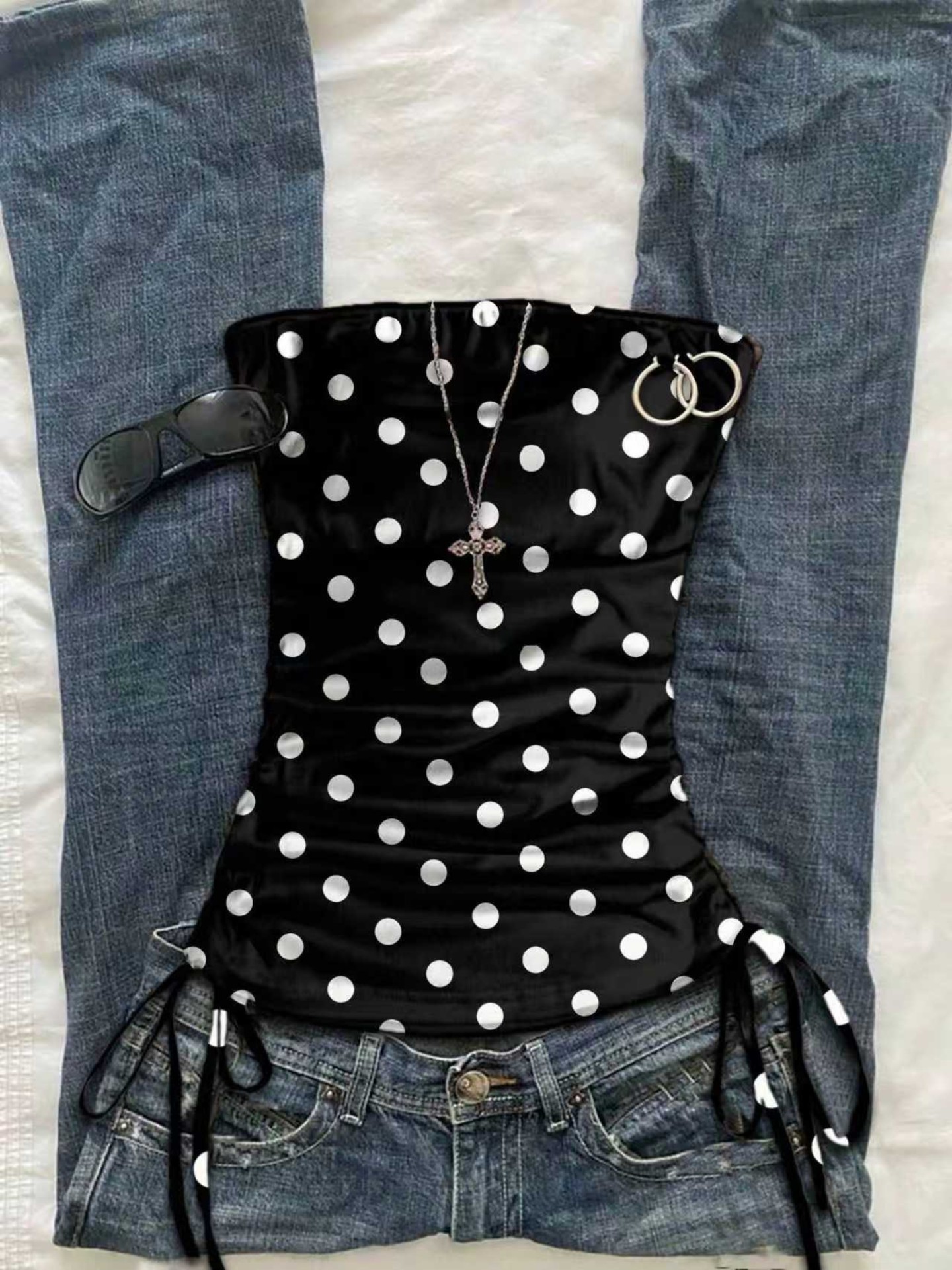 Drawstring Tube Top