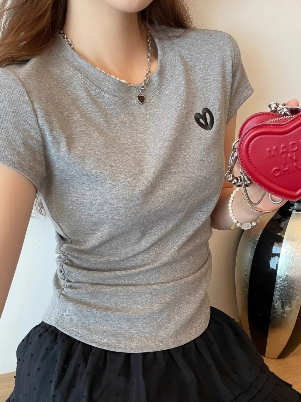 Embroidered Pullover T-Shirt