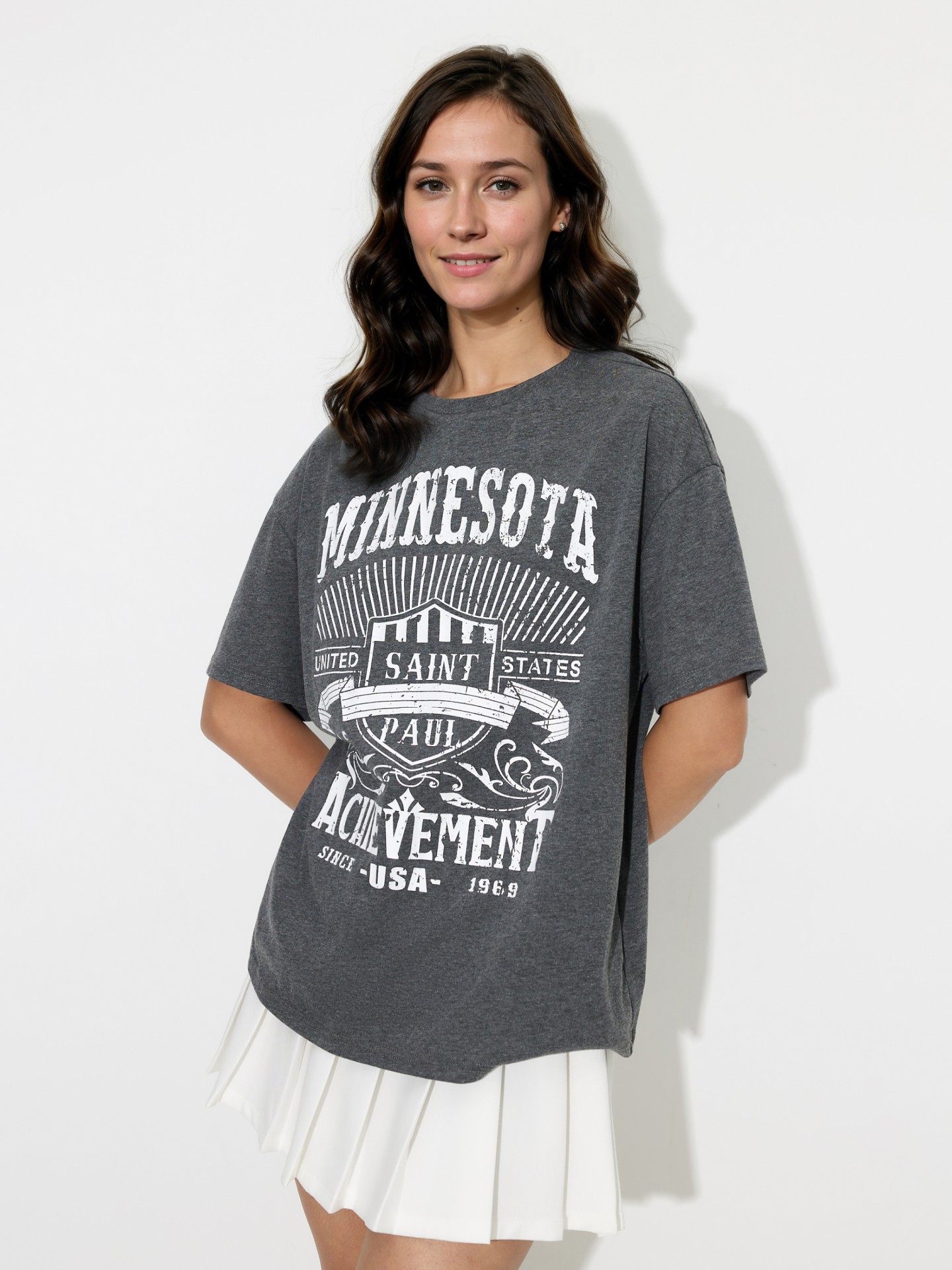 Extra-Loose Printed Cotton T-Shirt