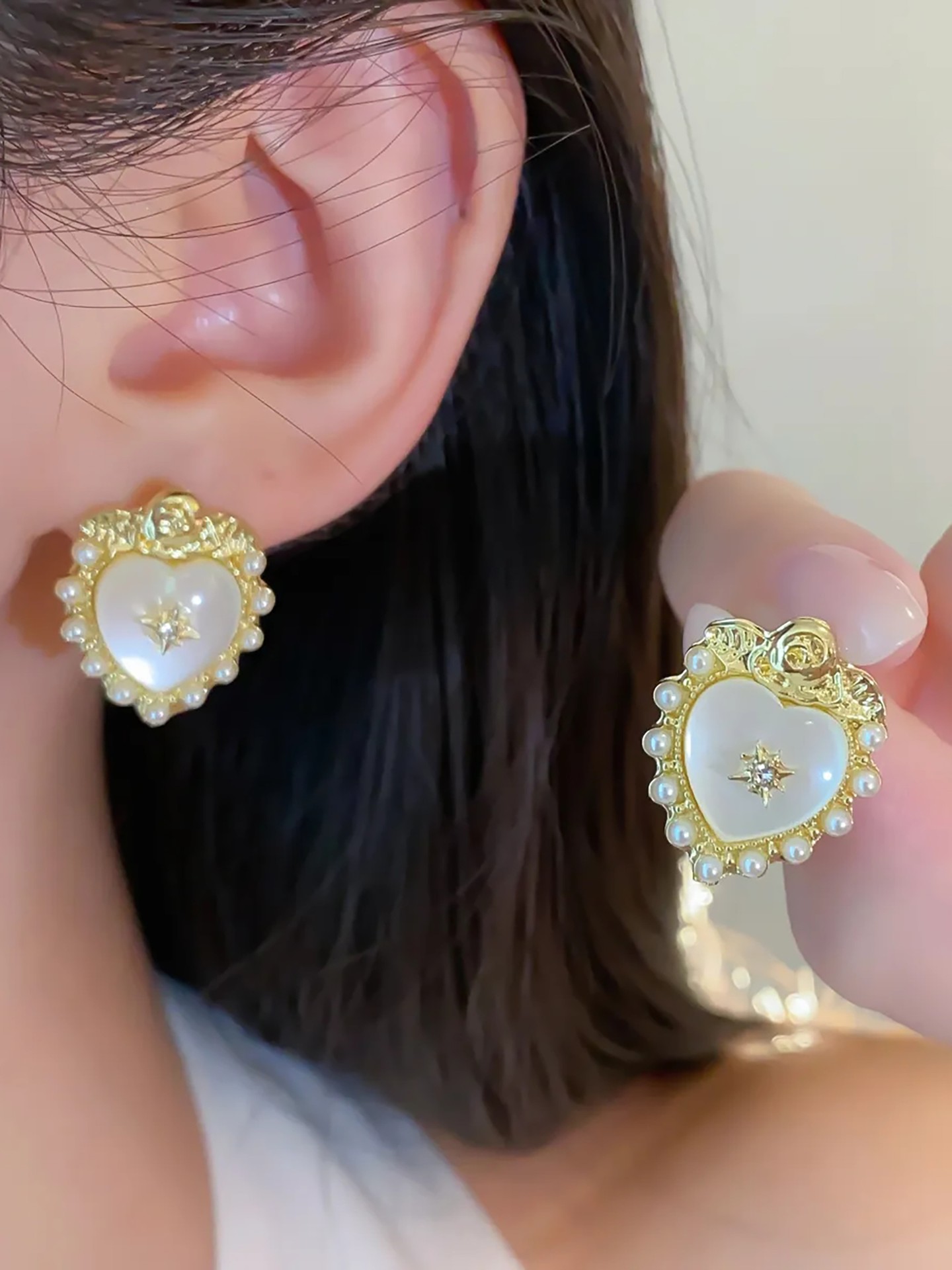 Heart Stud Earrings