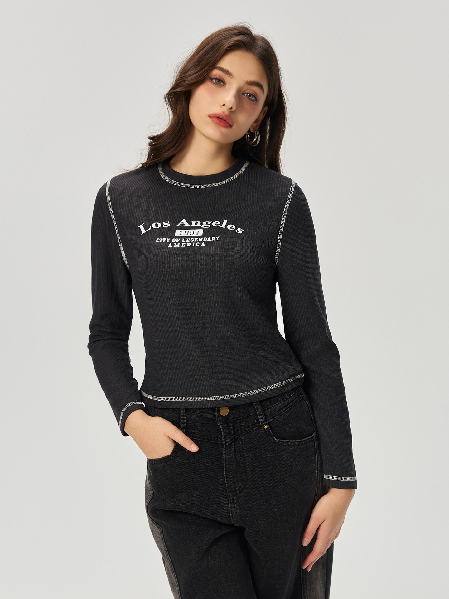 Quilted Pullover T-Shirt