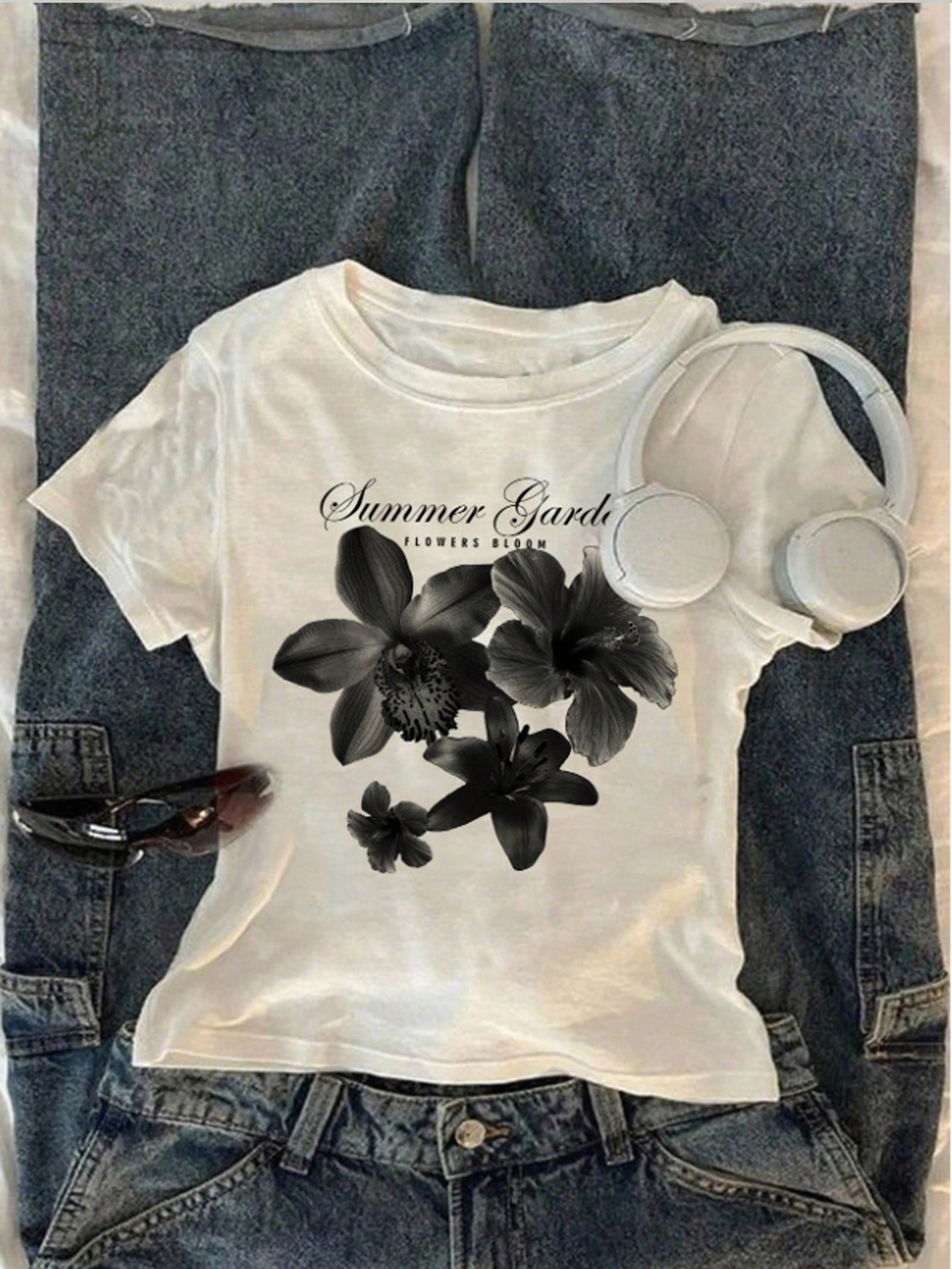 Flower Printed T-Shirt