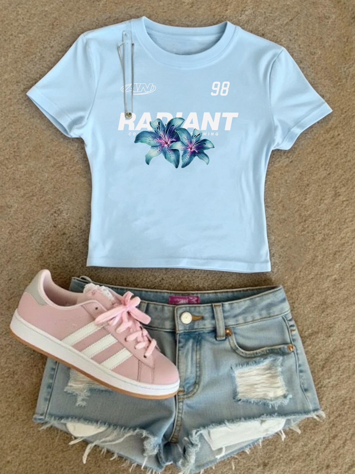 Fresh Summer Floral Print T-Shirt