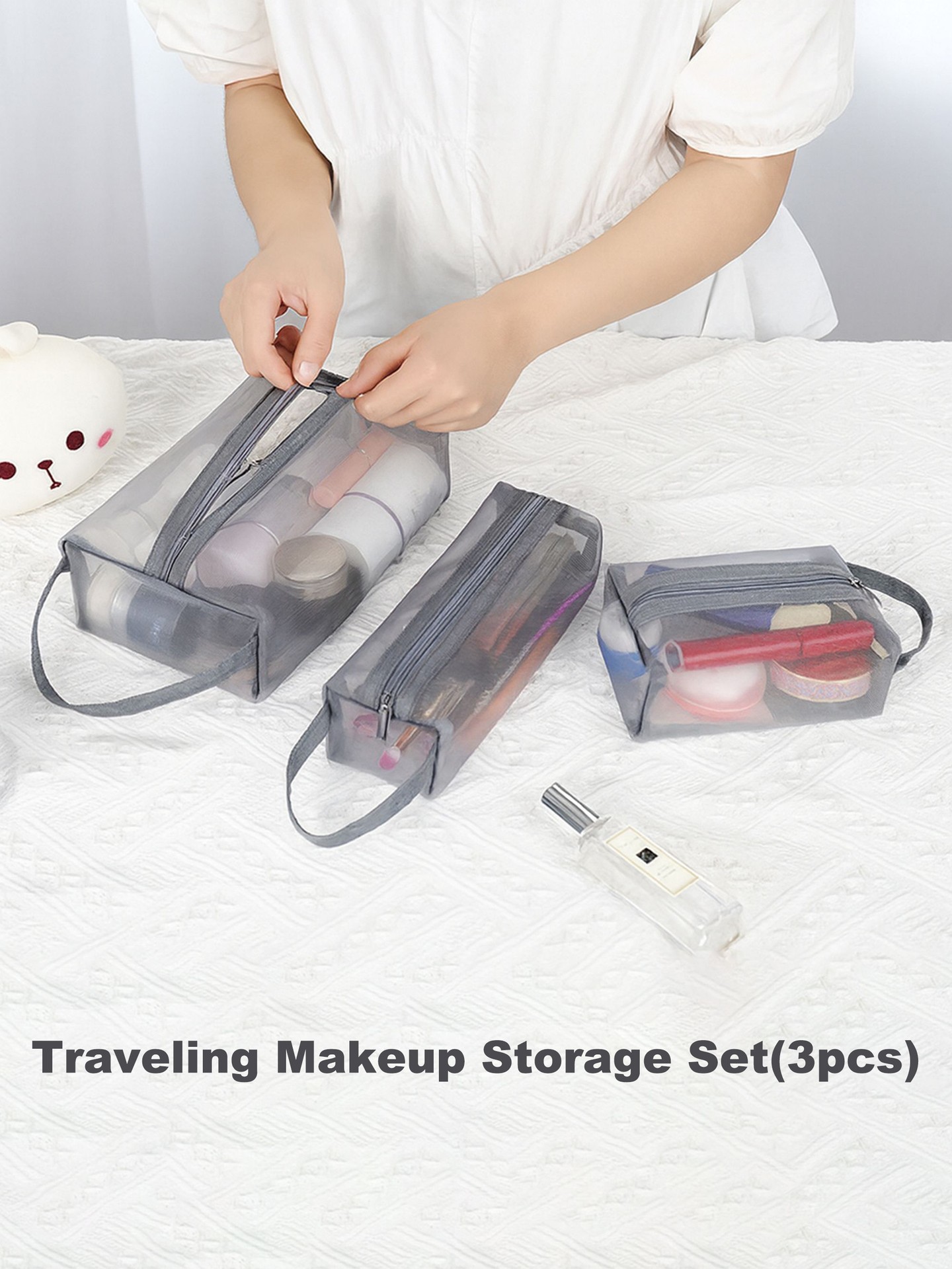 3pcs Muti- Function Makeup Bag Set