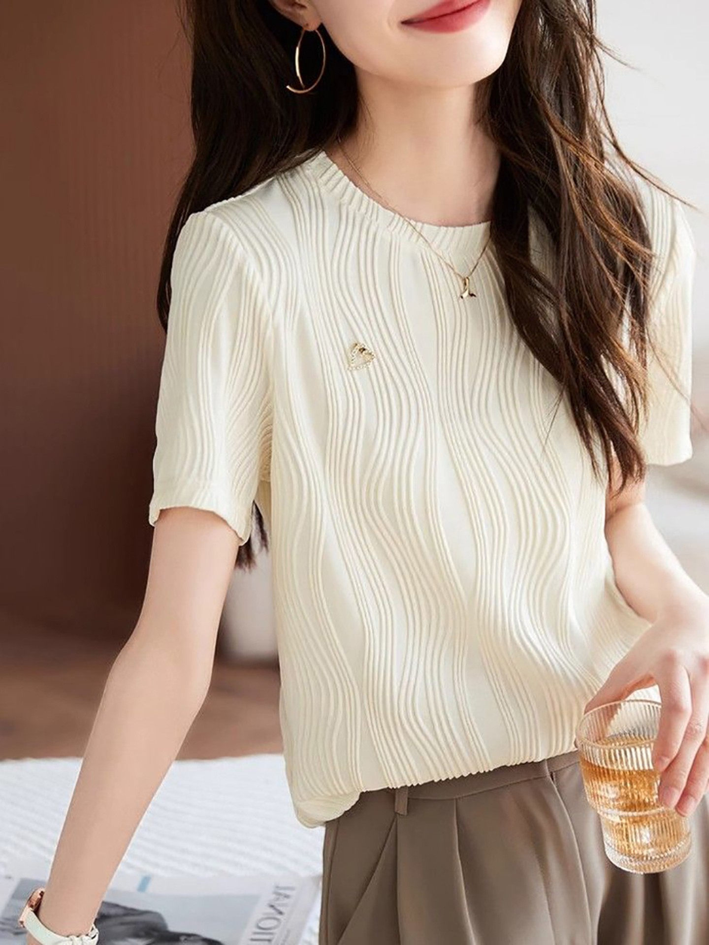 Detachable Pullover T-Shirt