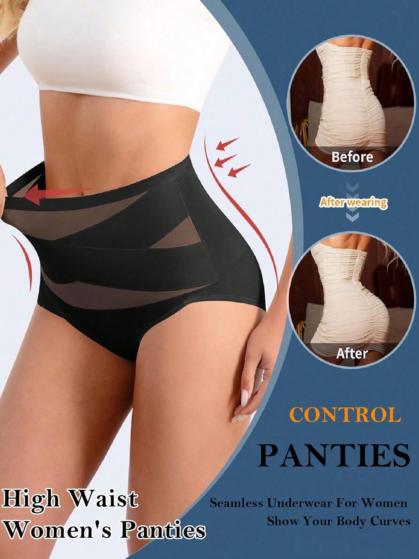 Crossed Shapewear Shorts