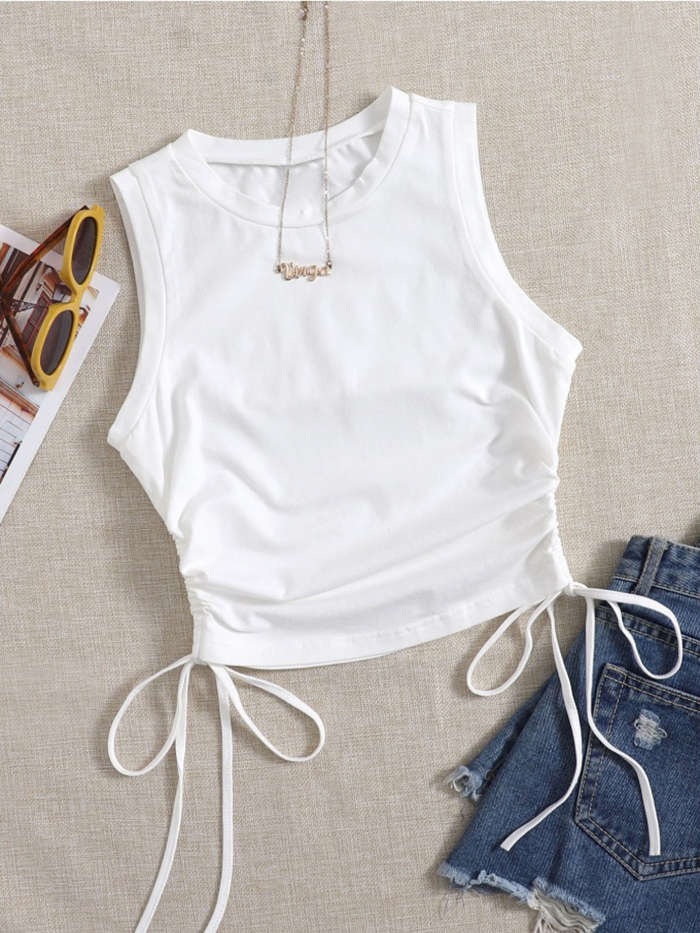 Drawstring Tank Top