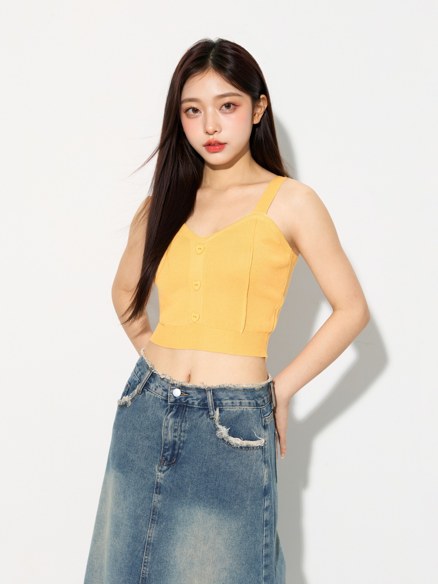Buttoned Knit Top