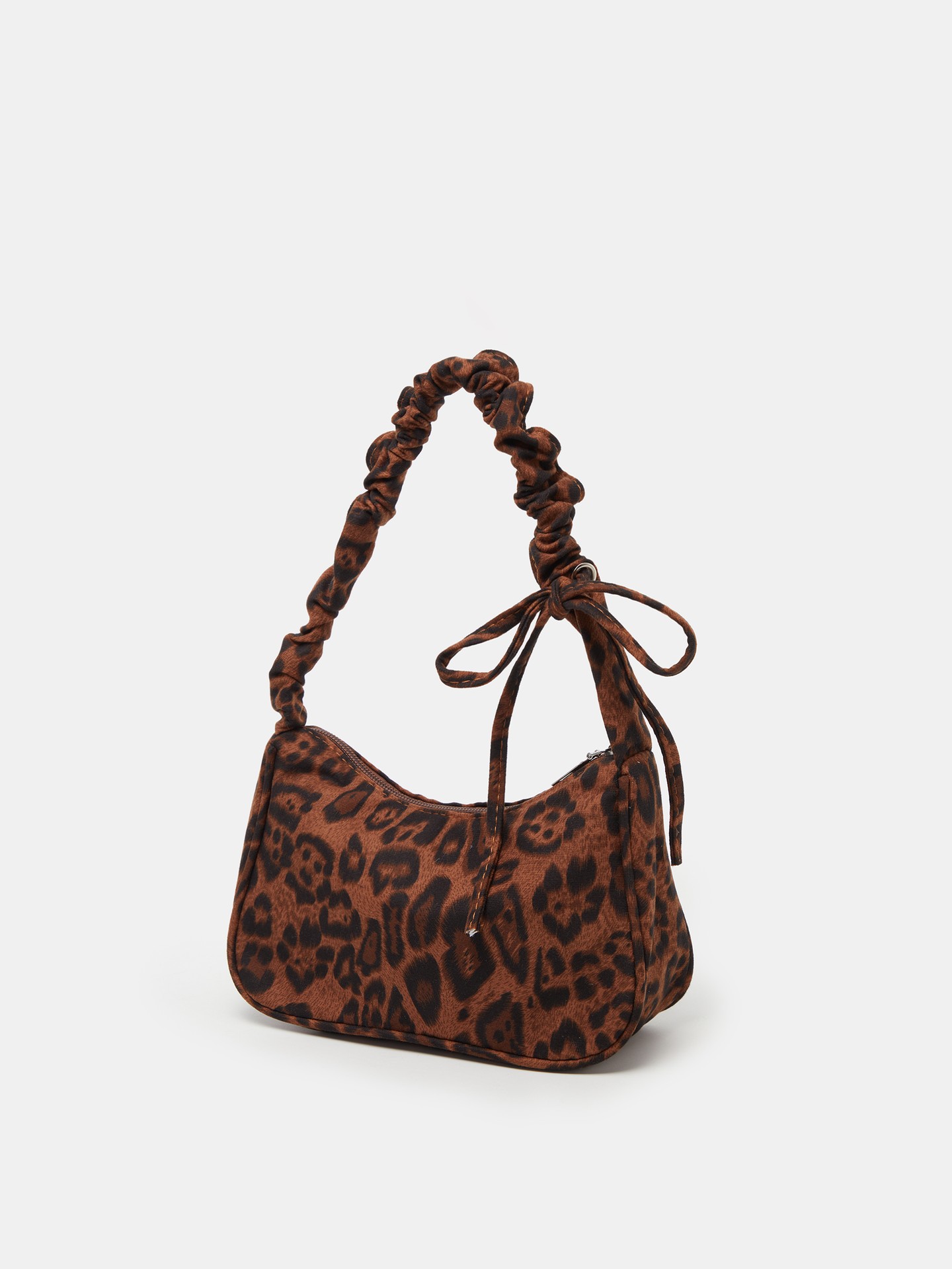 Leopard Print Bucket Shoulder Bag