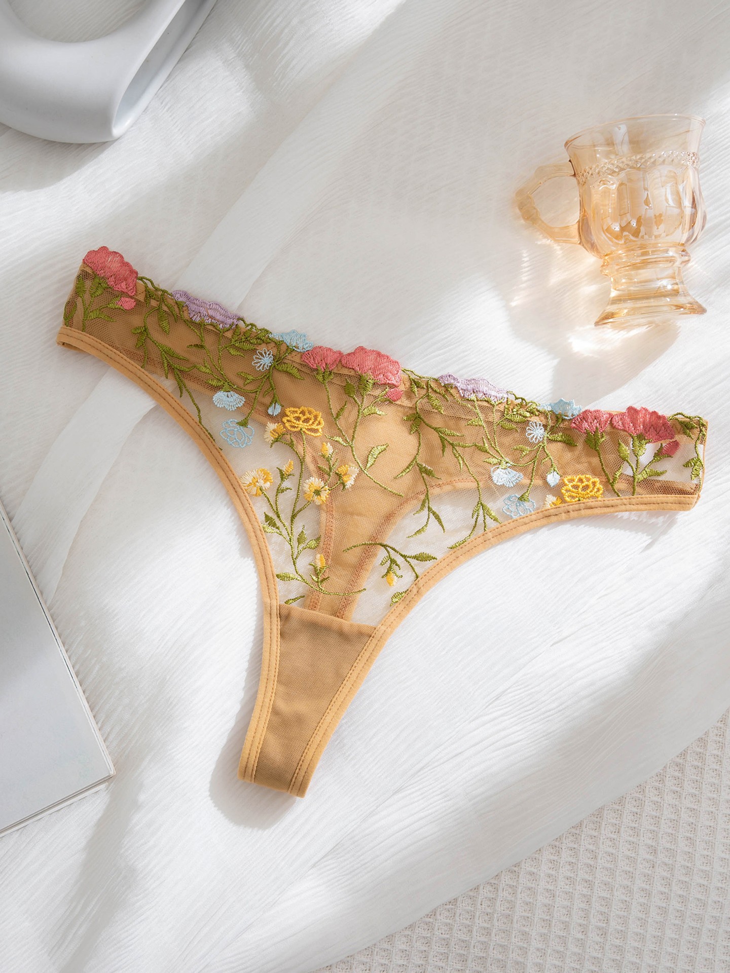 Embroidered Thongs