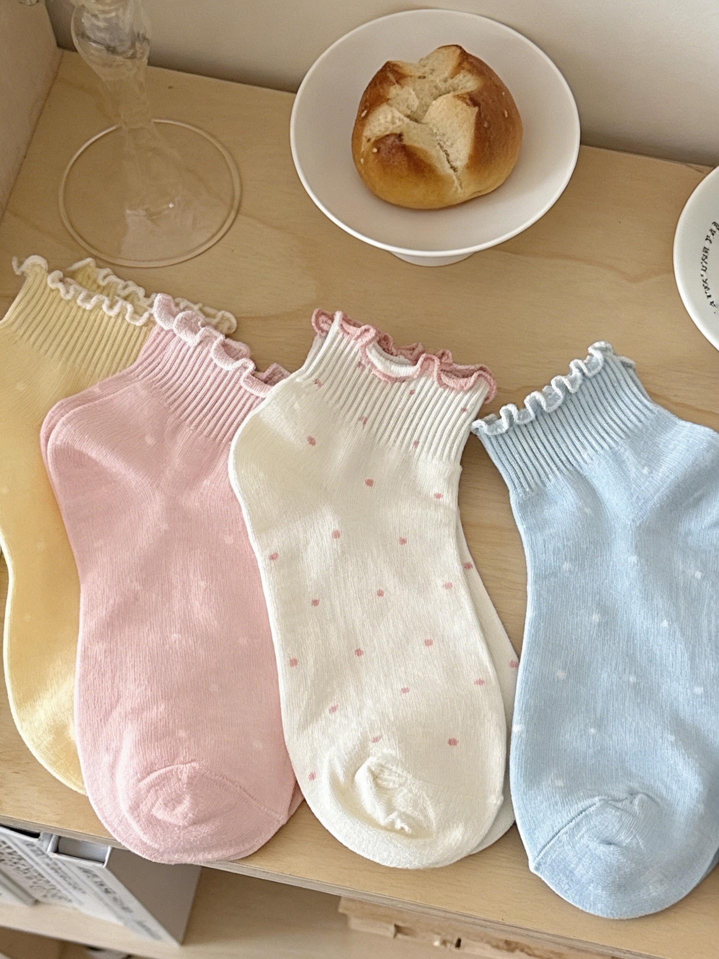 4Pairs Of Color Block Sock