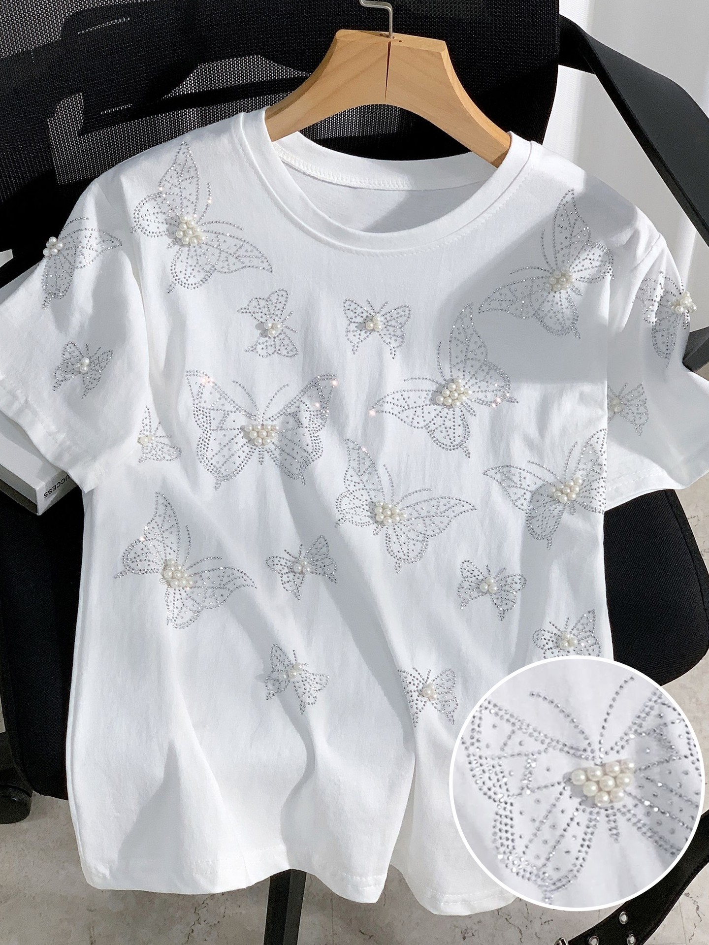 Beaded Pullover T-Shirt