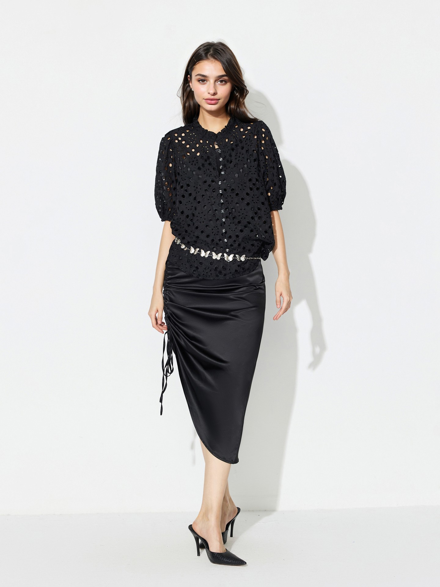 Buttoned Placket Blouse