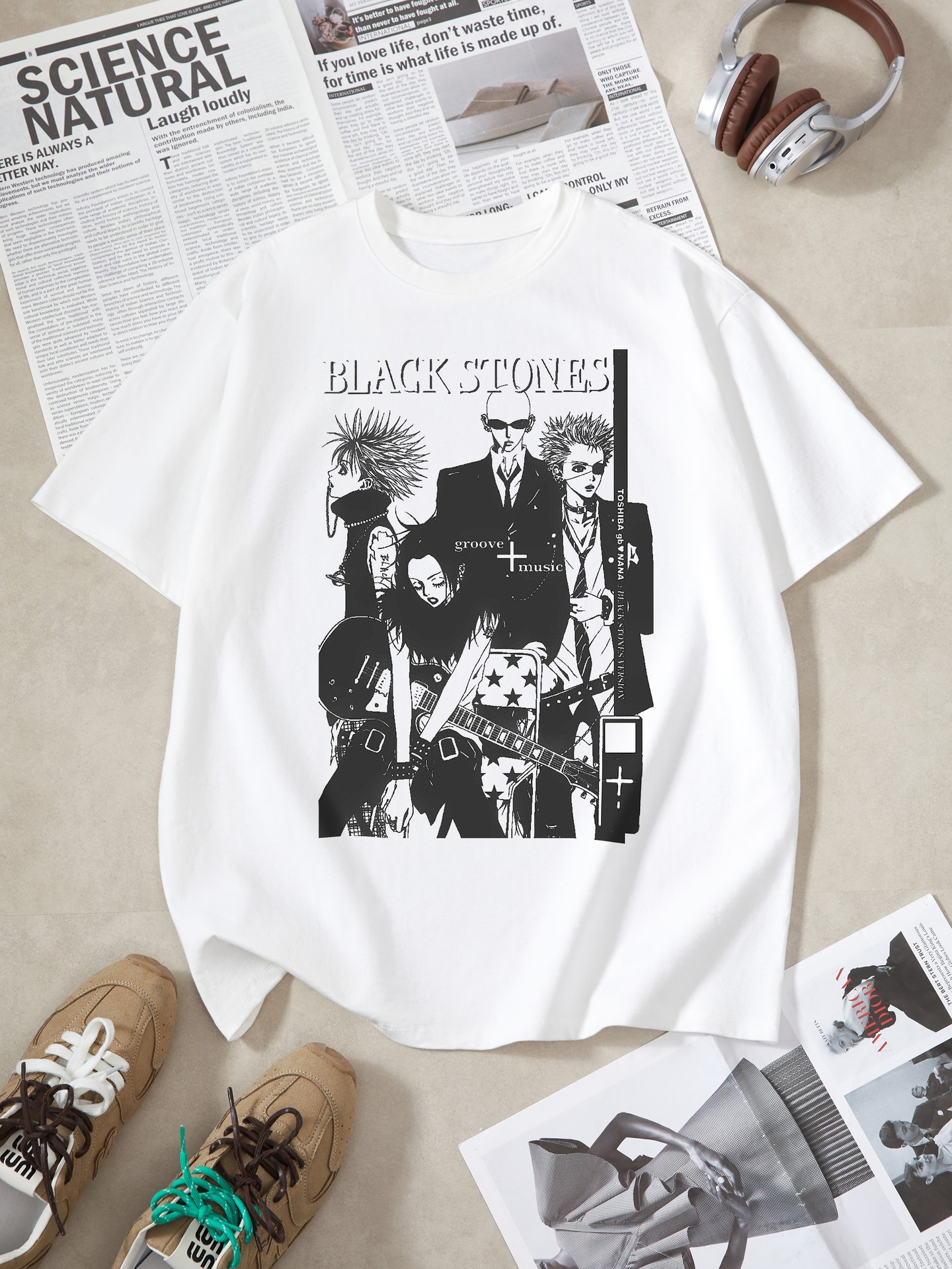 100% Cotton Printed Pullover T-Shirt