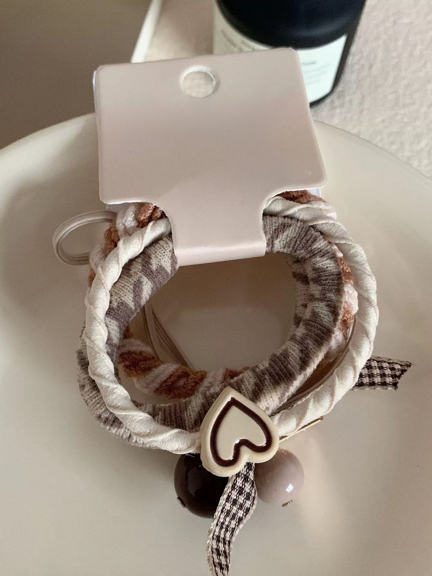 4 Pcs Striped Hair Tie